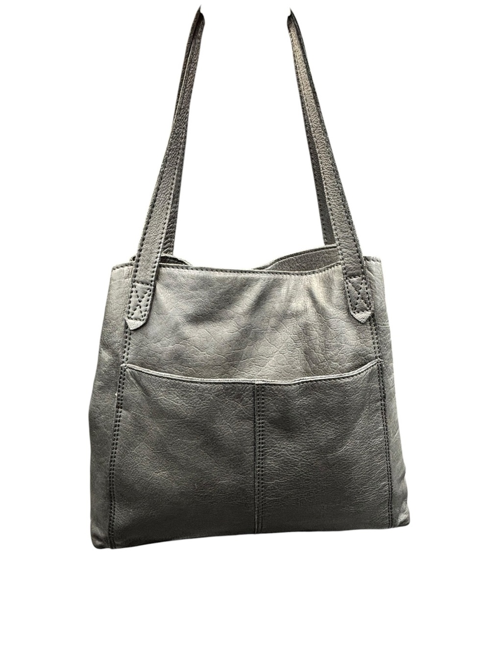 Margot New York Black Genuine Leather Tote Shoulder Bag - Picture 9 of 12